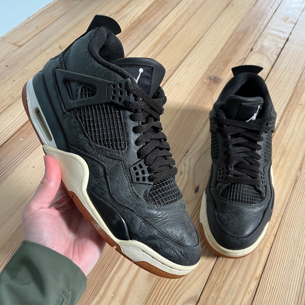 Jordan 4 Retro SE Laser Black Gum CI1184-001 Mens 9.5 Sneakers‎ 2019 Release
